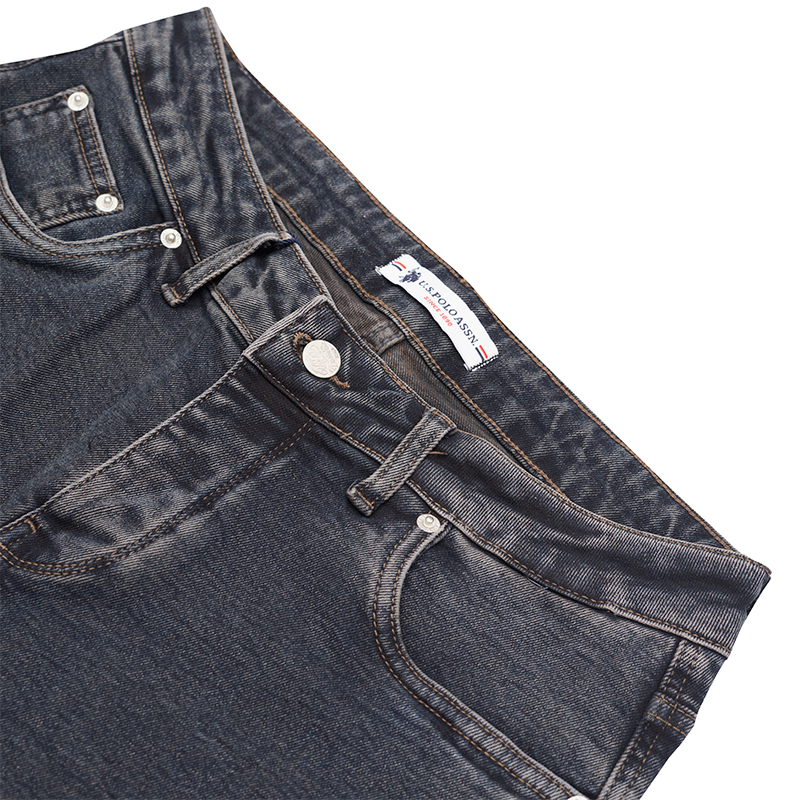 شلوار راسته مردانه برند یو اس پولو مدل 30831F2 عکس نمای نزدیک شلوار راسته مردانه برند یو اس پولو مدل 30831F2 خاکستری