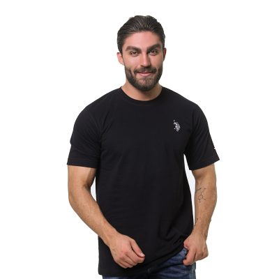 عکس جدول سایز تیشرت مردانه برند یو اس پولو مدل 31045G1 مشکی