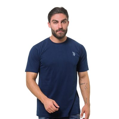 عکس جدول سایز تیشرت مردانه برند یو اس پولو مدل 31045G1 سرمه‌ای