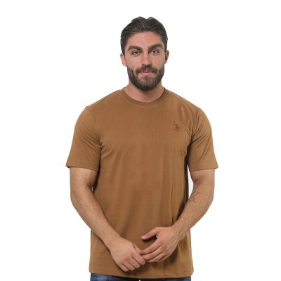عکس جدول سایز تیشرت مردانه برند یو اس پولو مدل 31045G1 قهوه‌ای