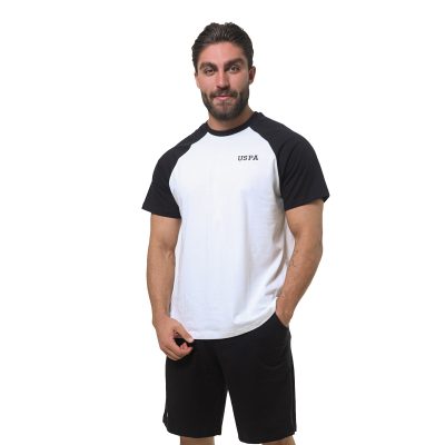 عکس ست تیشرت شلوارک مردانه برند یو اس پولو مدل 33746G2 مشکی