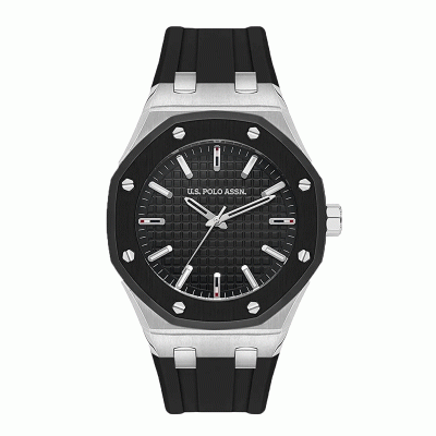 عکس ساعت مچی مردانه برند یو اس پولو مدل USPA1106A مشکی