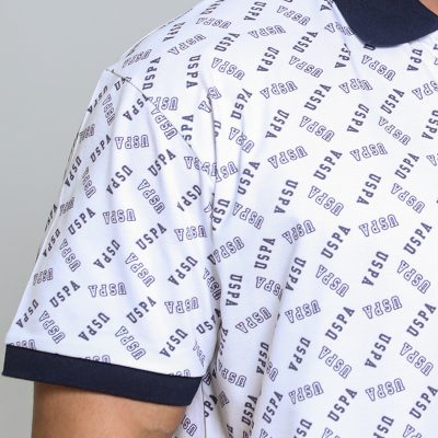 عکس نمای نزدیک پولوشرت مردانه برند یو اس پولو مدل 3127G7US