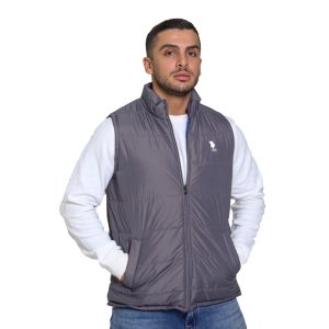 عکس پافر مردانه برند یو اس پولو مدل 3437G1US خاکستری